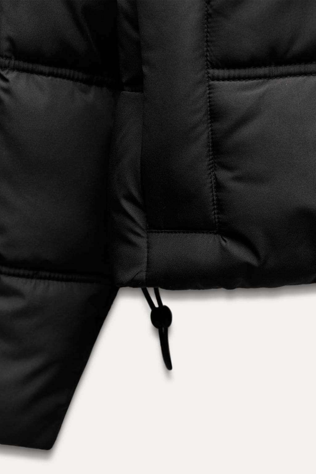 WATER AND WIND PROTECTION SHORT PUFFER ANORAK - Zara фото 12