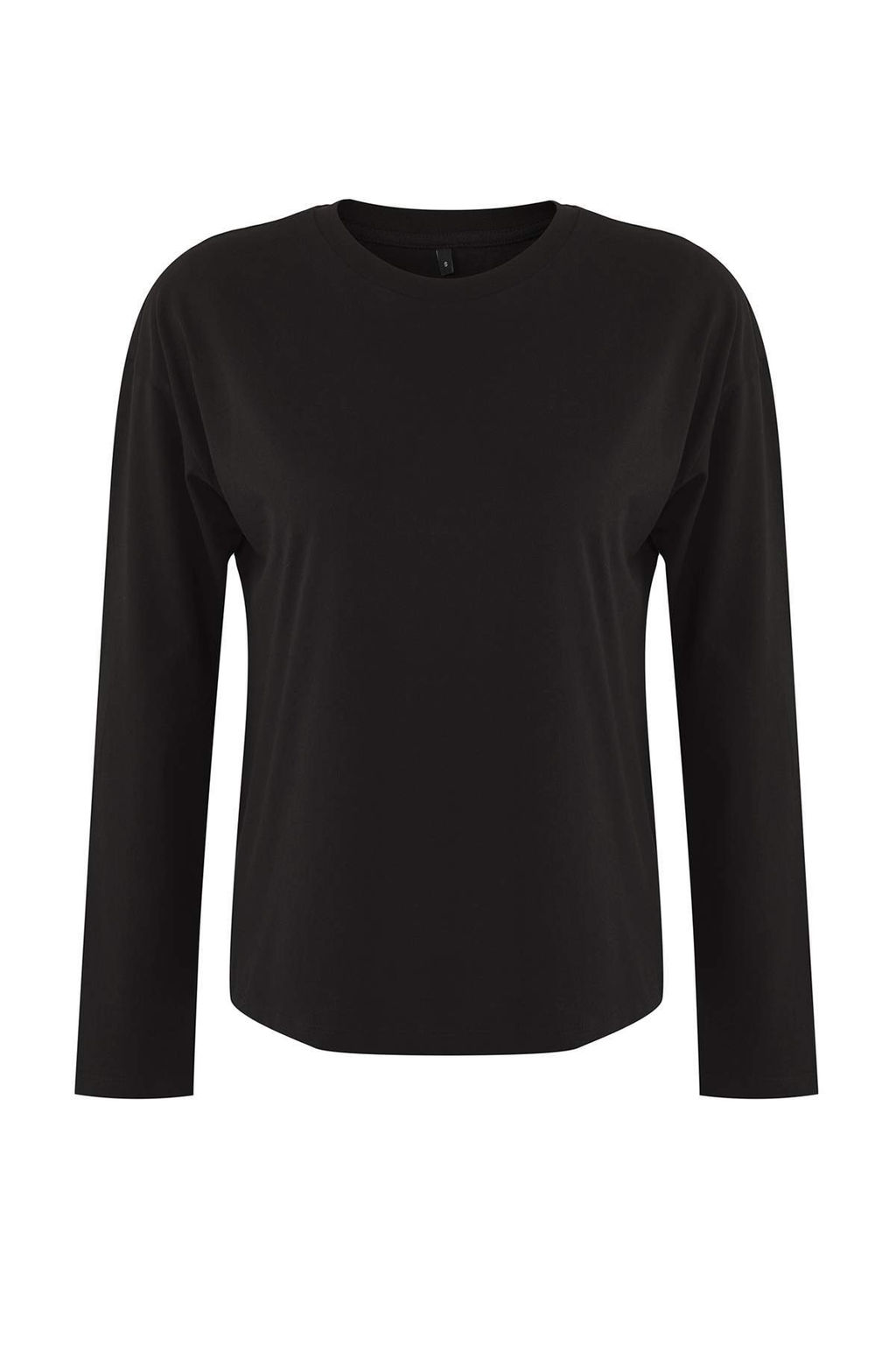 TRENDYOLMILLA Siyah-Beyaz 2li Paket %100 Suprem Oversize/Genis Kesim Orme T-Shirt TWOAW25TS00004 фото 4