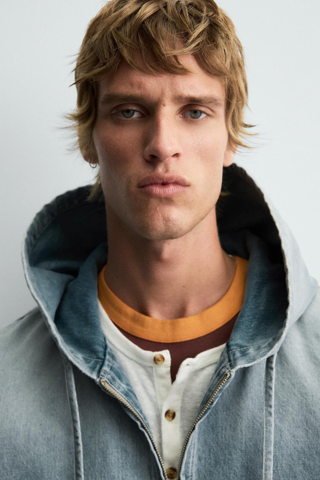 DENIM HOODIE JACKET - Zara фото 5