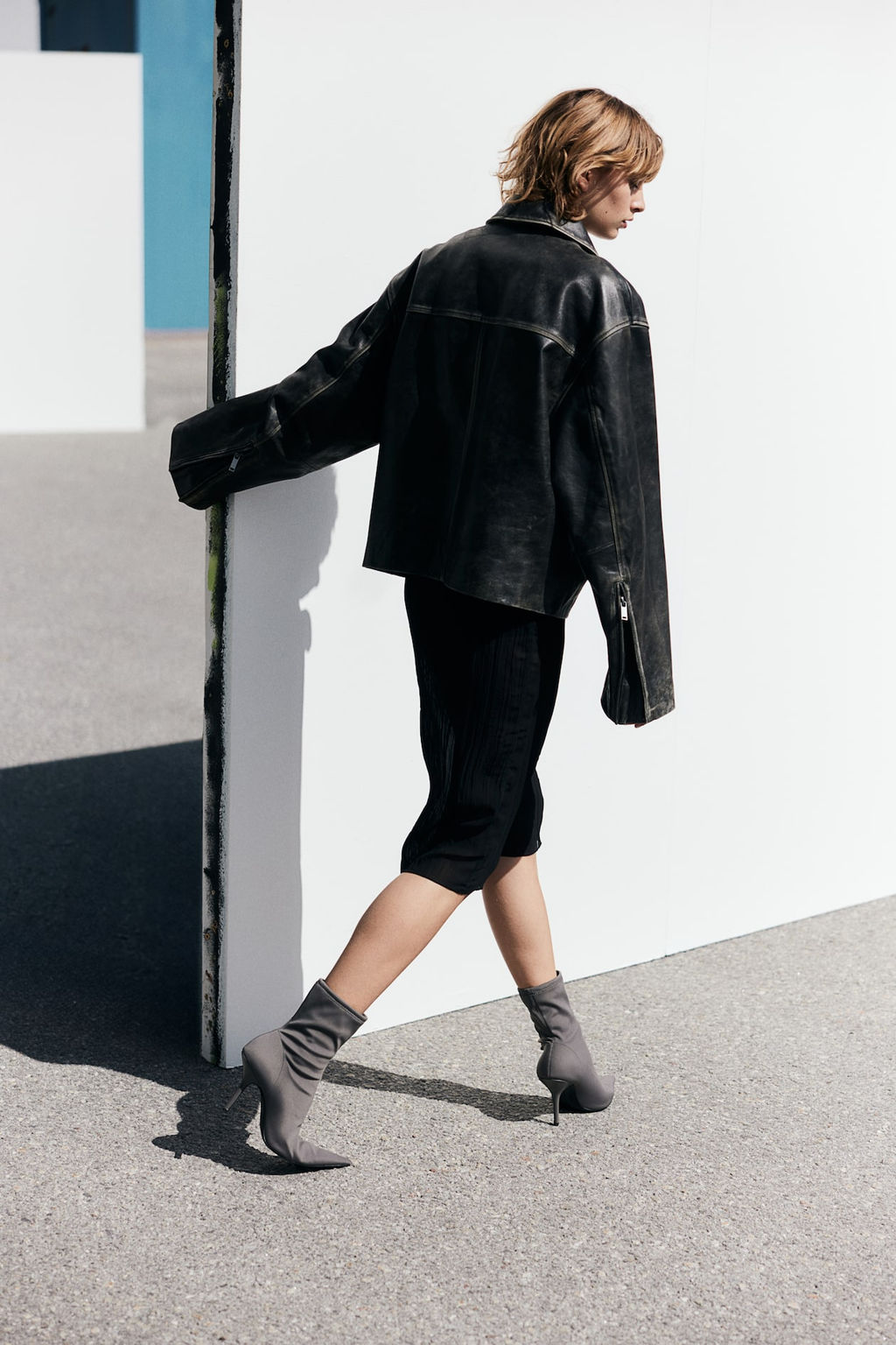 Falda transparente en tejido arrugado - H&m фото 6