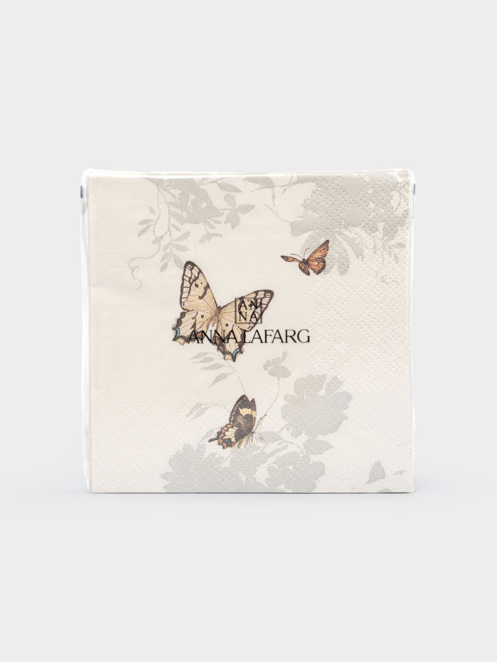Салфетки бумажные, 21х21 см, 20 шт, квадратные, белые, Бабочки, Butterfly garden - Anna lafarg фото 3