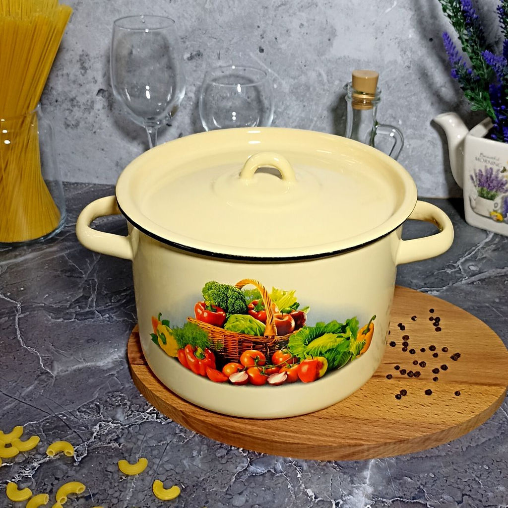 Кастрюля 4.5л 1с17/с крем. Сентябрь