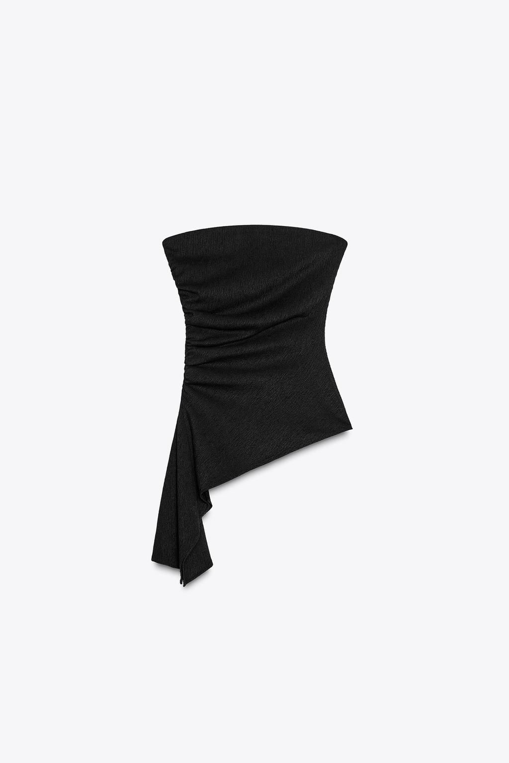 TEXTURED BANDEAU TOP - Zara фото 12
