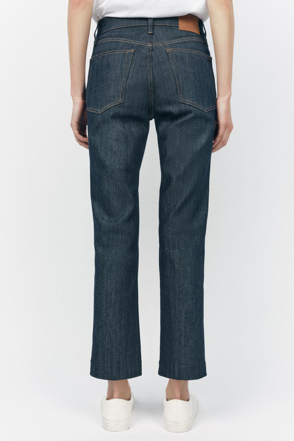 ZW COLLECTION HIGH-WAIST BOOTCUT CROPPED JEANS - Zara фото 14