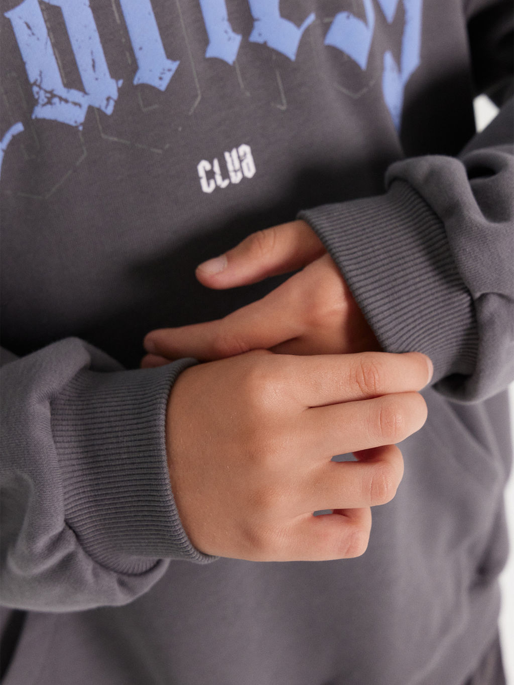 Худи для мальчиков серое с печатью - Mark formelle фото 7