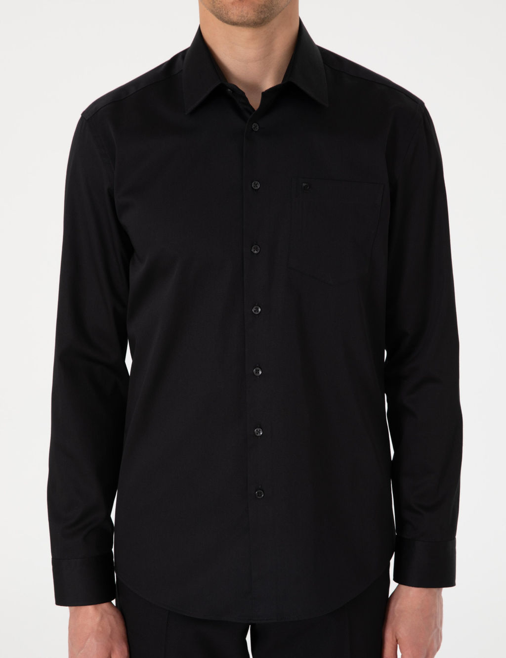Siyah Regular Fit Uzun Kollu Basic G_mlek - Pierre cardin фото 6