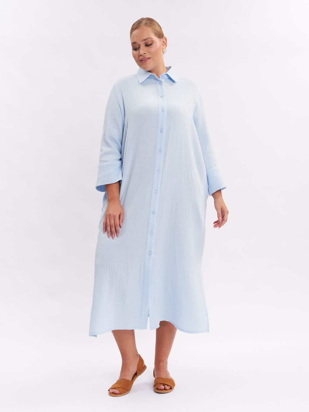 Платье муслина PP30701BLU15