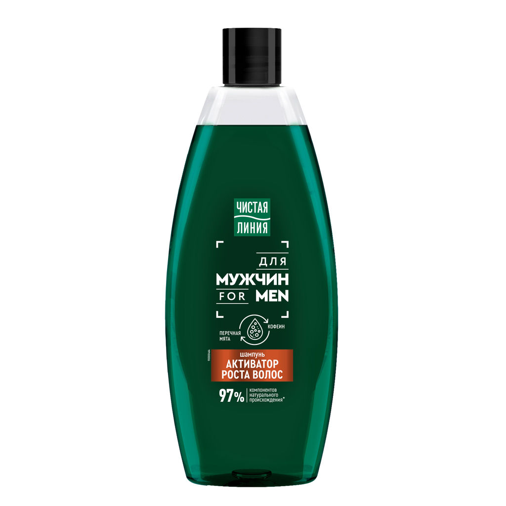 ЧИСТ.ЛИНИЯ д/волос шампунь 600мл Для мужчин Арктиватор роста