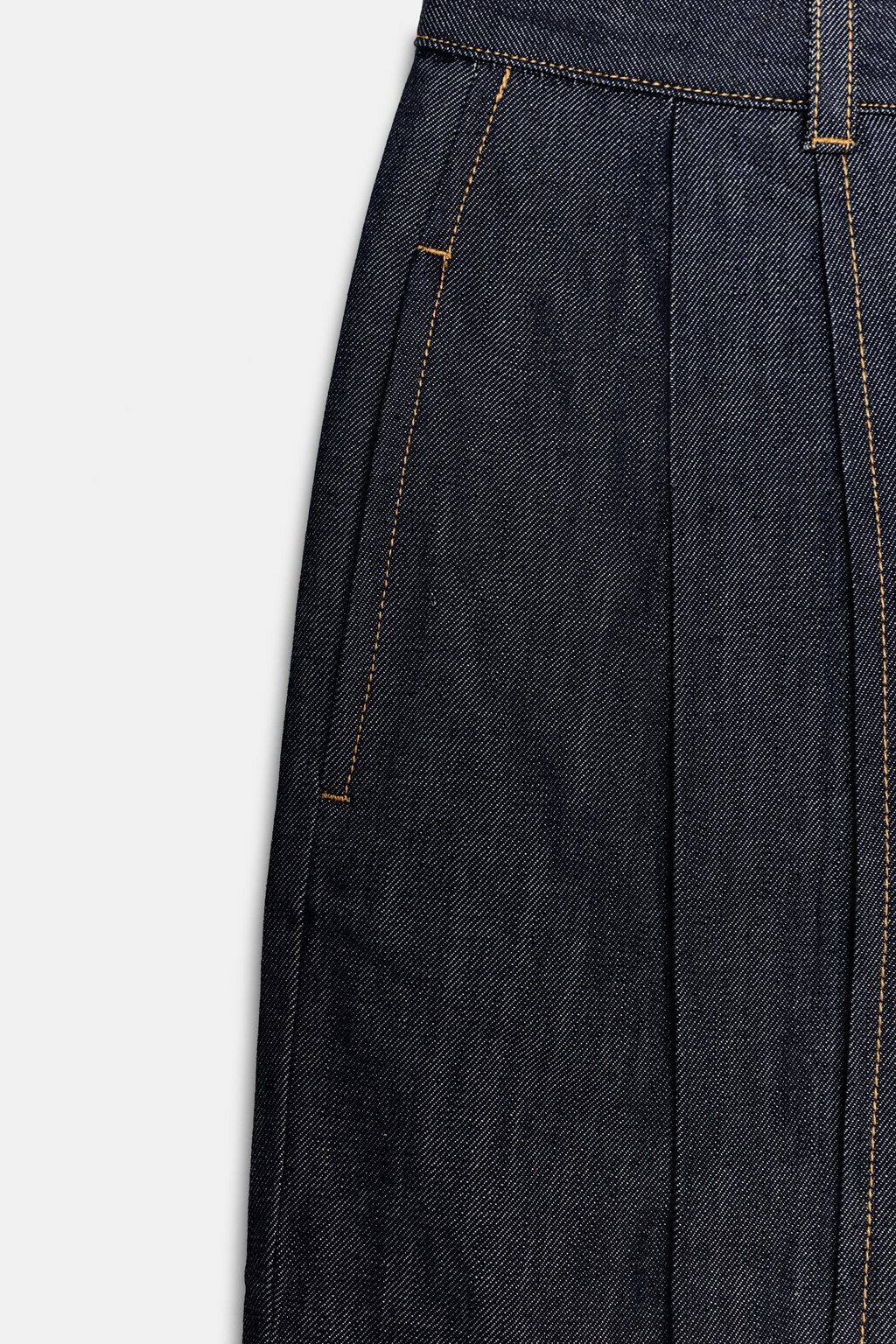 JEANS ZW COLLECTION BALLOON TIRO ALTO PLIEGUES / Azul - Zara фото 8