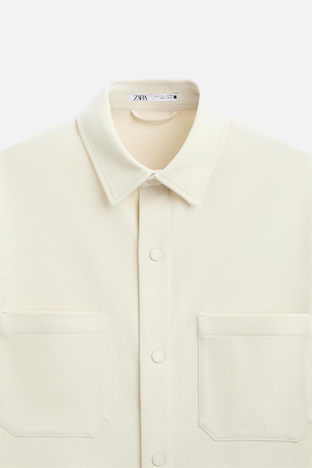 TEXTURED COMFORT OVERSHIRT - Zara фото 9