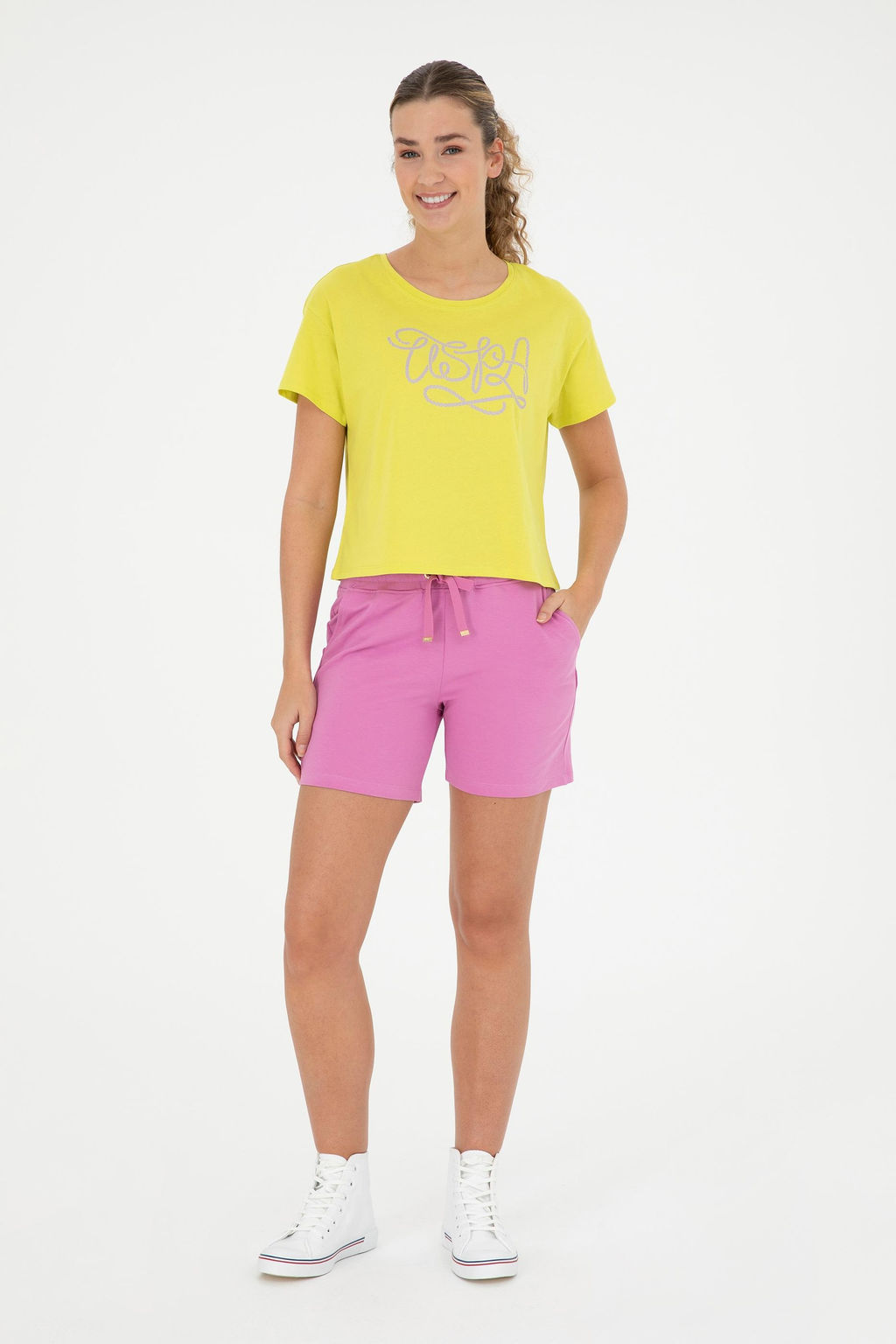Женская фисташково-зеленая футболка - U.s. polo assn фото 11