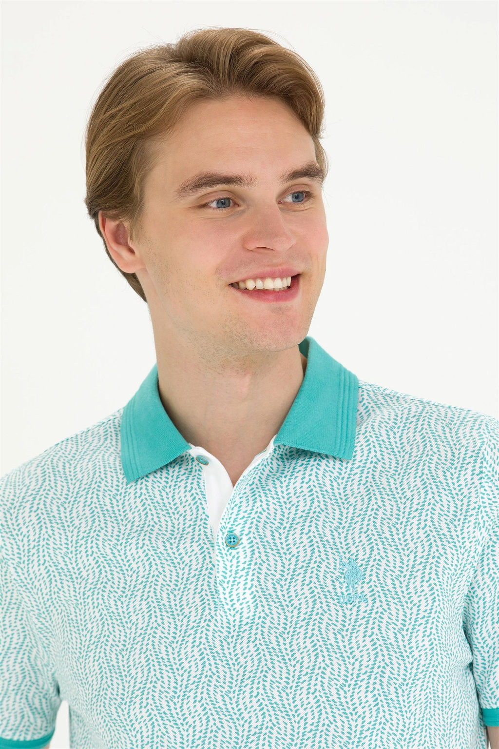 Мужская мятная футболка-поло Неожиданная скидка в корзине - U.s. polo assn фото 4