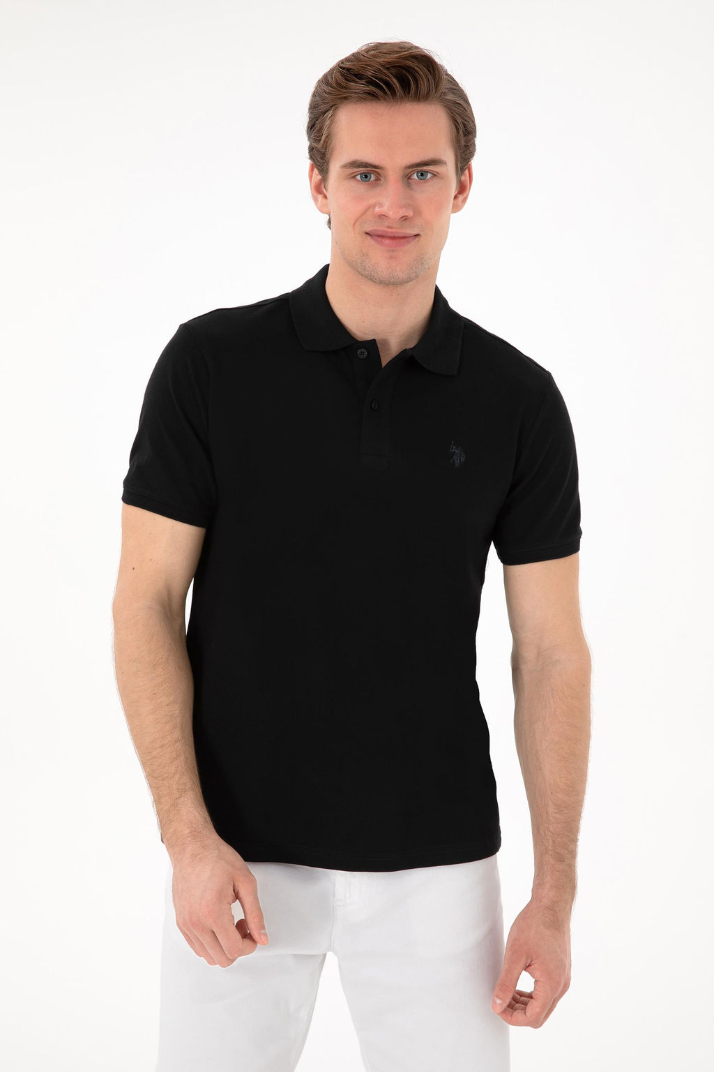 Erkek Slim Fit Polo Yaka Siyah Basic Ti__rt Sepette S_rpriz _ndirim - U.s. polo assn фото 3
