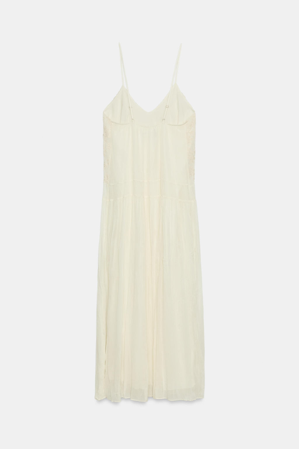 VESTIDO LENCERO BORDADOS / Crudo - Zara фото 7