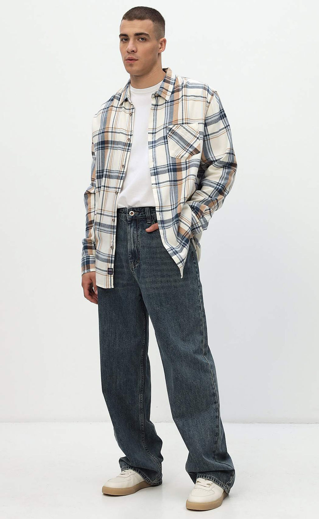 Джинсы муж. А8155 blue-green