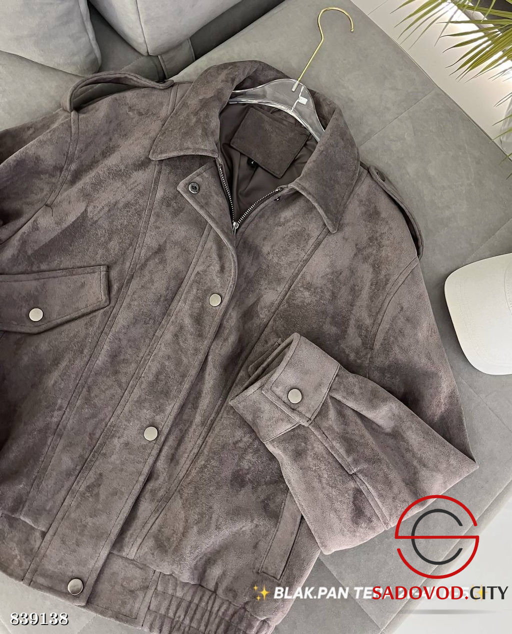 Бомбер женский замшевый - Bruno фото 4