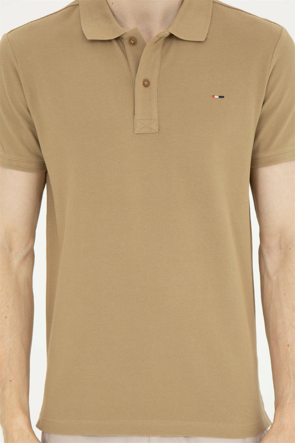 Мужская базовая футболка цвета хаки - U.s. polo assn фото 6