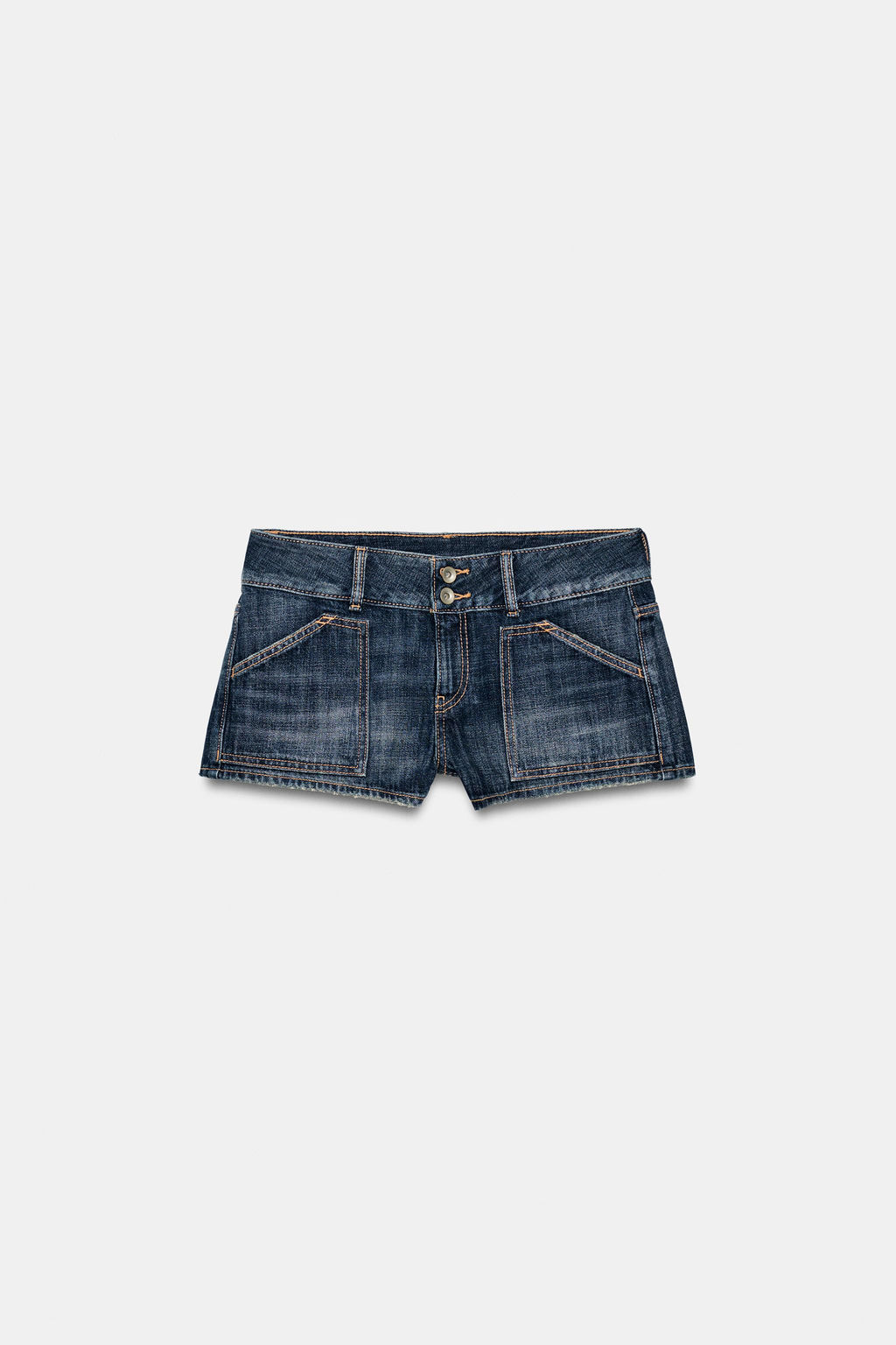 SHORTS MINI DENIM TRF BOLSILLOS / Marino