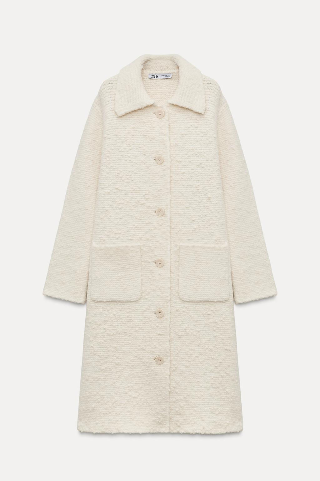 WOOL BLEND KNIT COAT - Zara фото 6