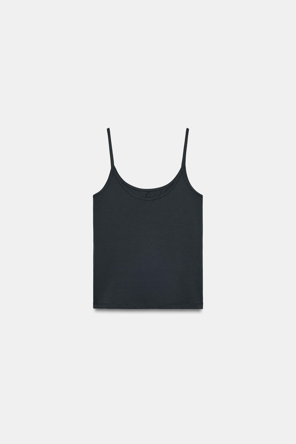 CAMISETA POLIAMIDA TIRANTES FINOS / Antracita oscuro - Zara фото 5
