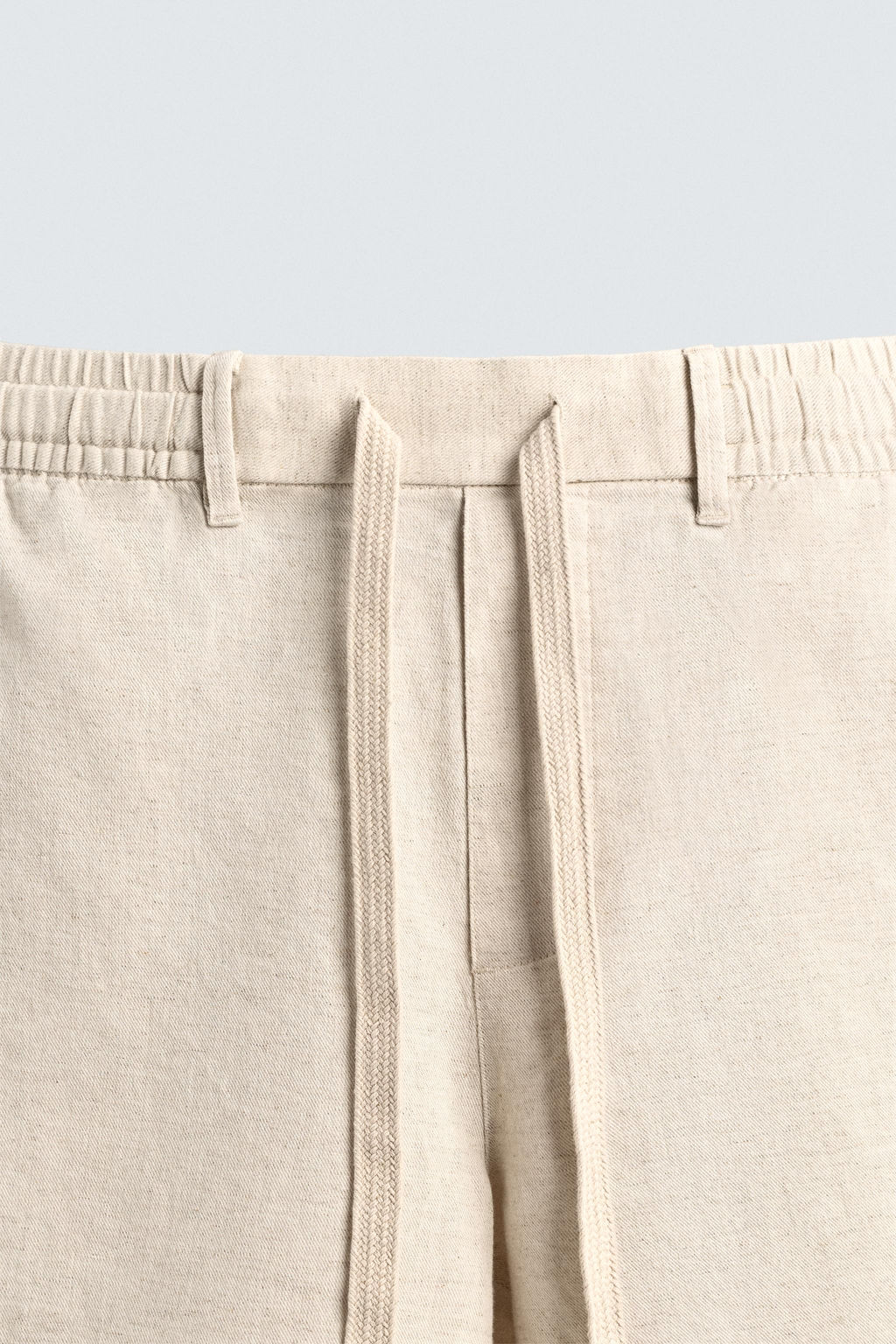 BERMUDA RELAXED FIT ALGOD?N - LINO / Marr?n / Crudo - Zara фото 8