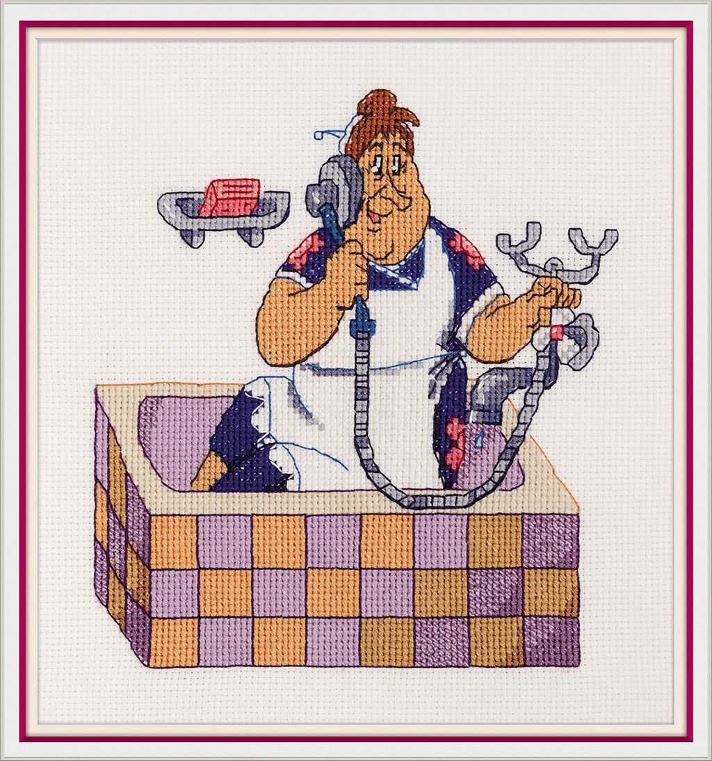 Klart набор для вышивания Союзмультфильм CMF-8-575 Фрекен Бок 18 х 16.5 см