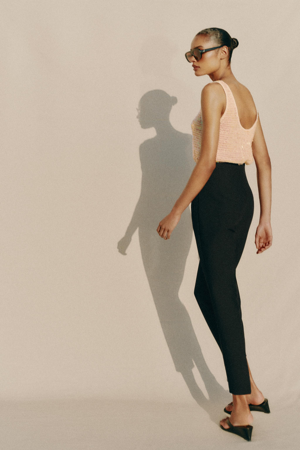 Брюки Zara Tiro Alto черные