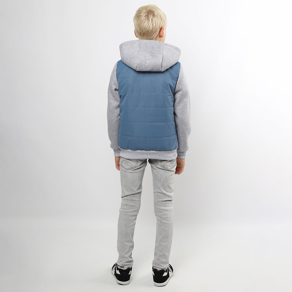 RODOS Куртка детская мембрана демисезон М-222 (Детская/М) Серо-голубой/Светло-серый