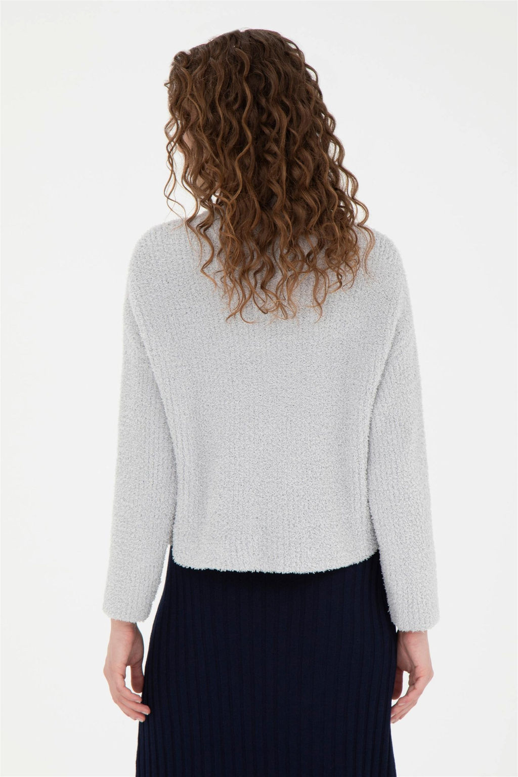 Женский свитер из каменного меланжа - U.s. polo assn фото 5