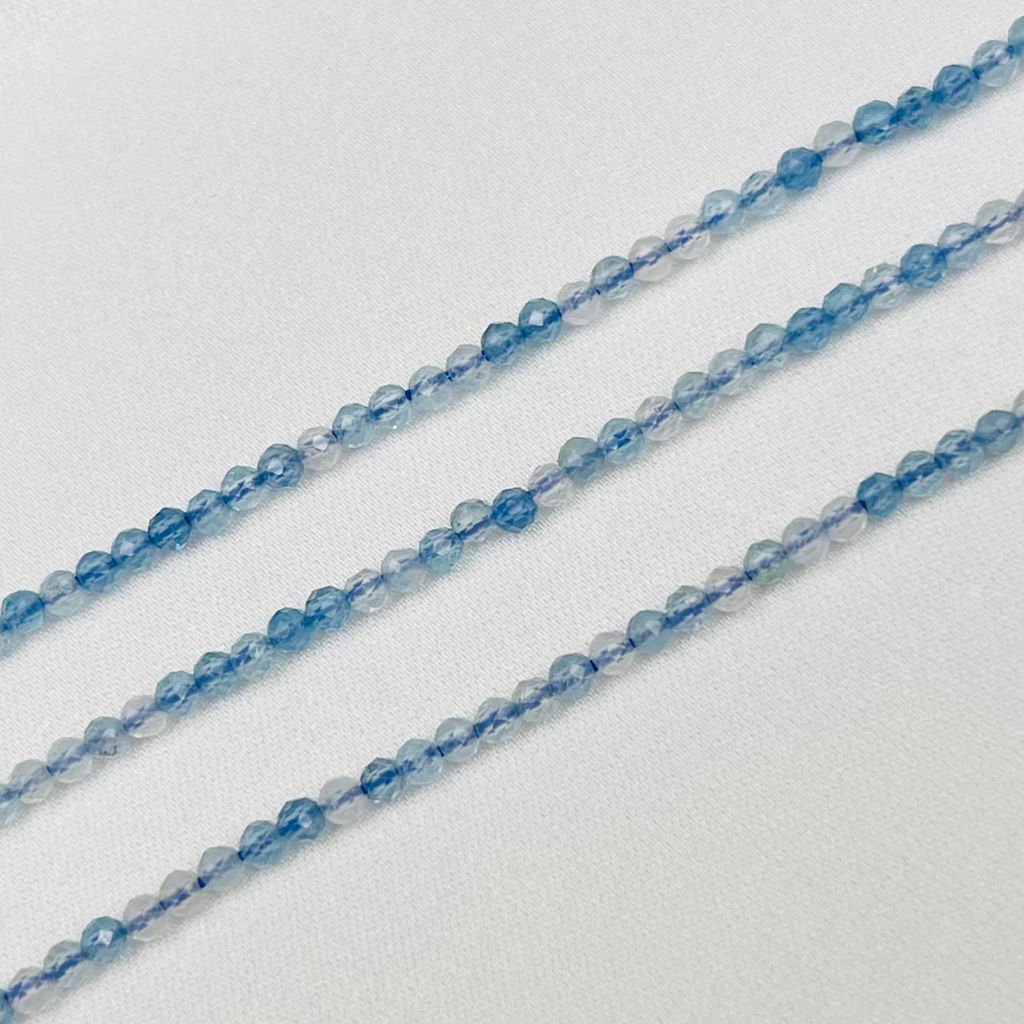Бусины для украшений из Аквамарина (195 бусин)