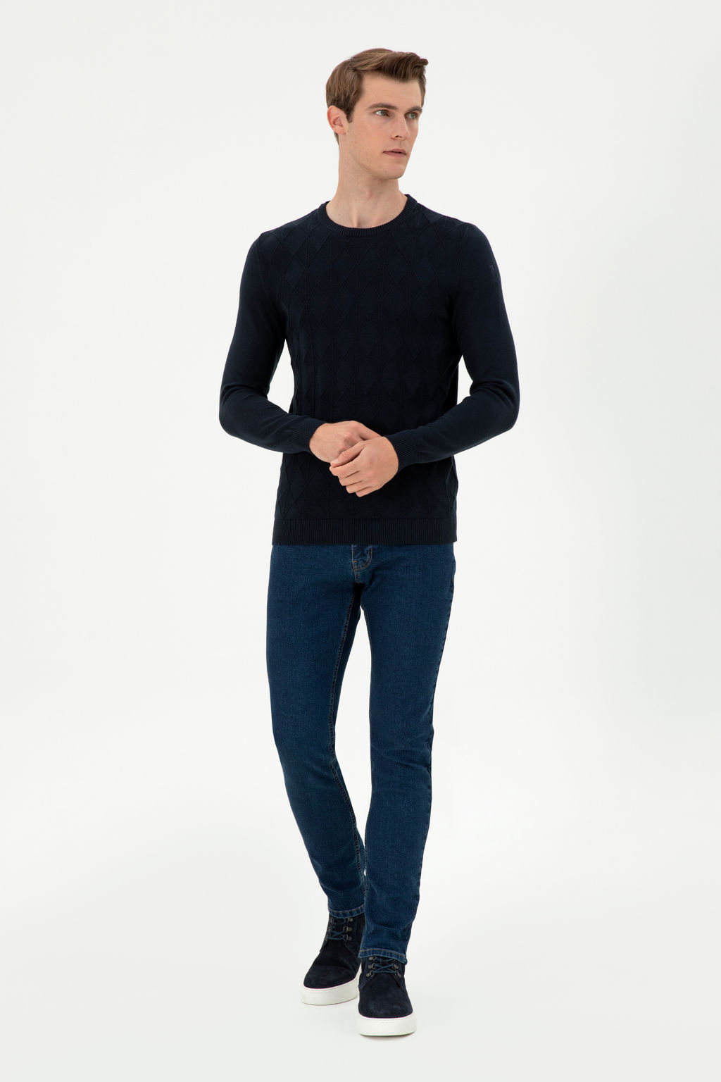 Мужской темно-синий свитер Неожиданная скидка в корзине - U.s. polo assn фото 11