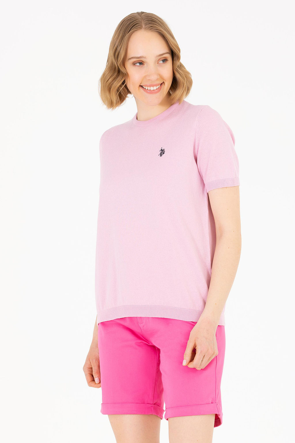 U. S. Polo Assn Женский свитер с круглым вырезом Магнолия - U.s. polo assn фото 2