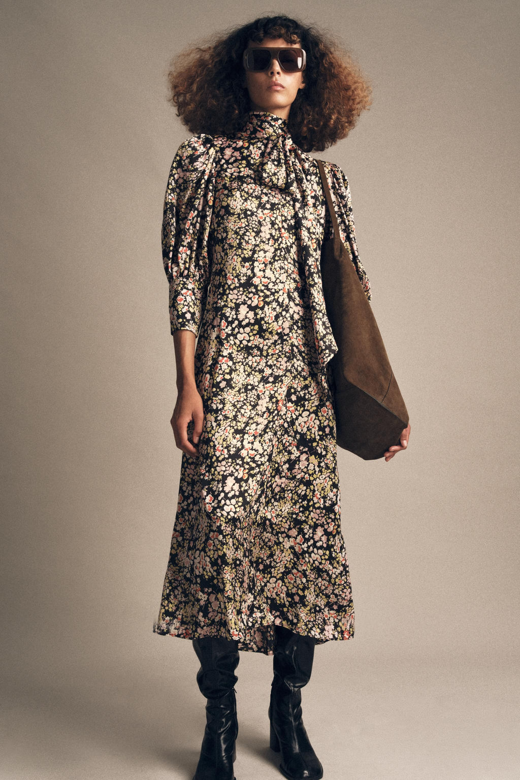 ZW COLLECTION FLORAL MIDI DRESS - Zara фото 4