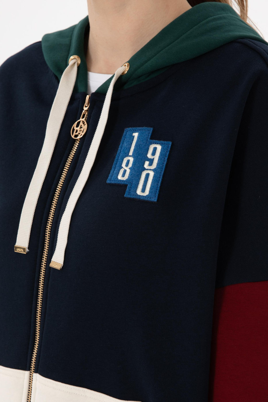 Kad_n Lacivert Sweatshirt Sepette S_rpriz _ndirim - U.s. polo assn фото 7