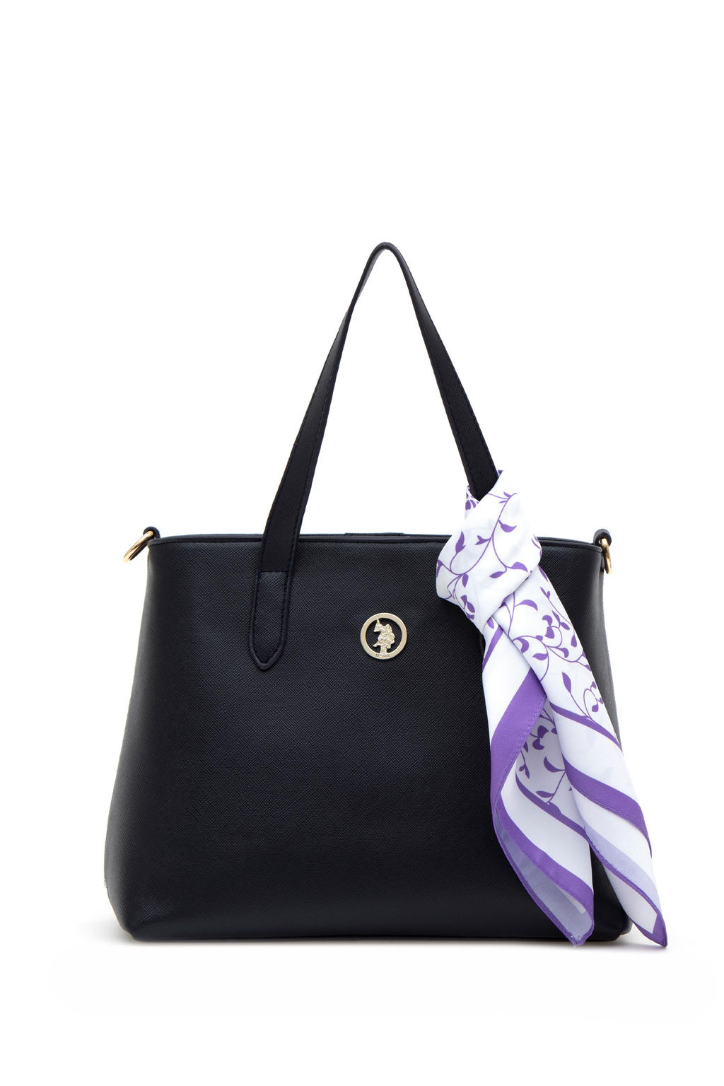 Женская подарочная темно-синяя сумочка в штучной упаковке с шарфом Неожиданная скидка в корзине