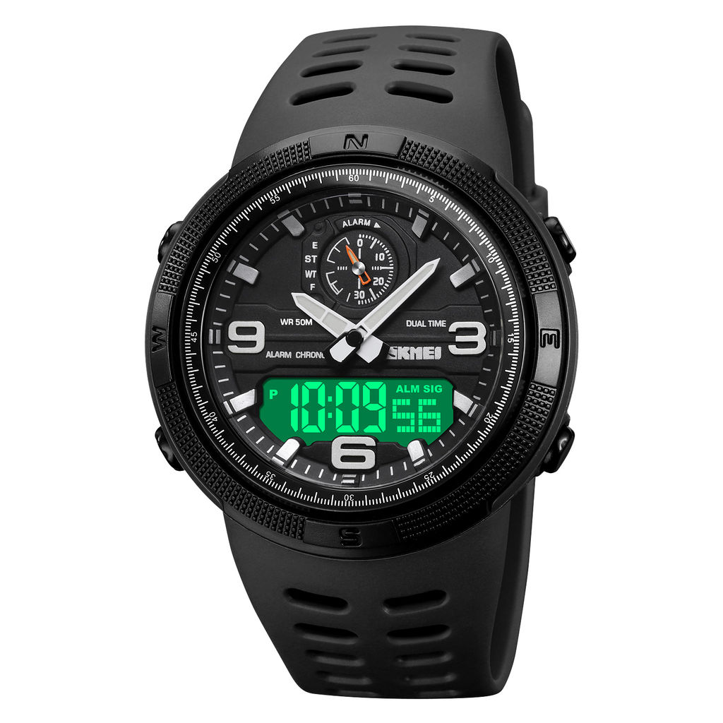Часы наручные Skmei мужские электронные спортивные 1655black-white