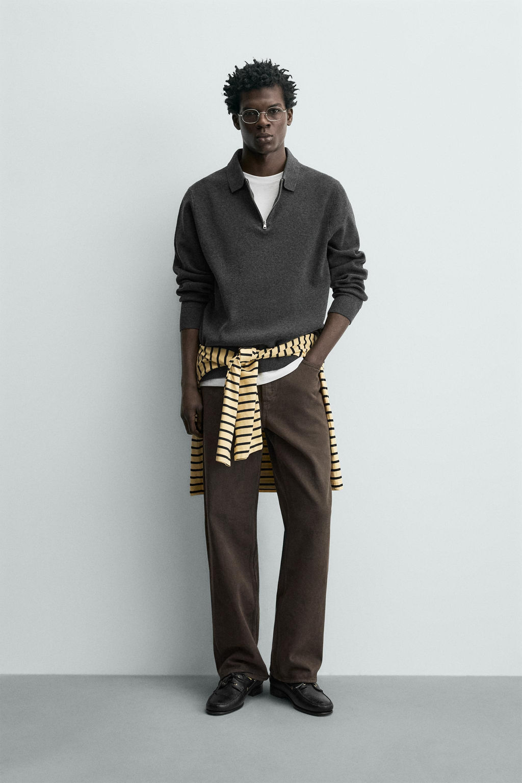 POLO RELAXED FIT ESTRUCTURA / rayas - Zara фото 2