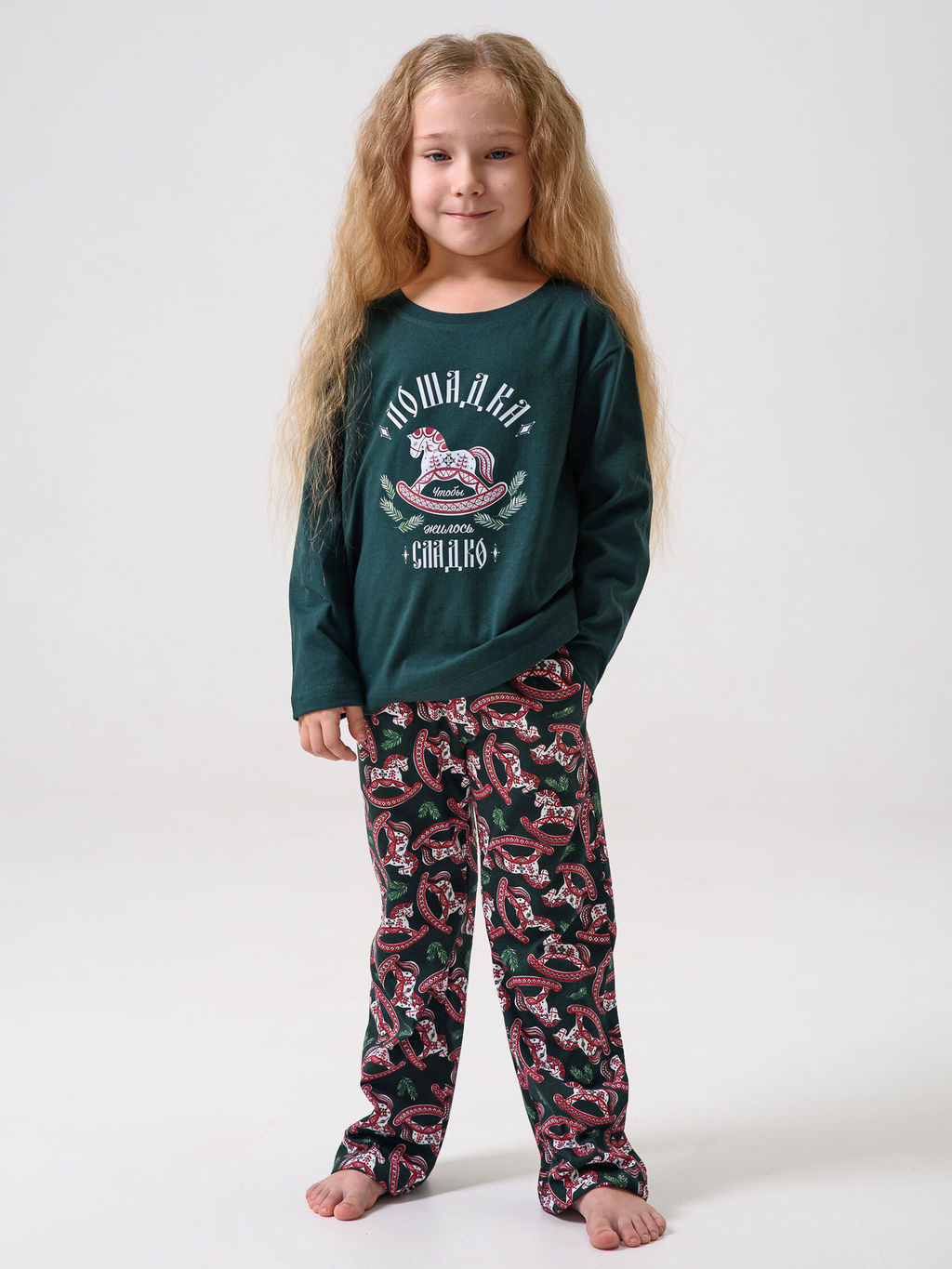 Пижама 100% хлопок женская Лошадка - Оптима фото 16
