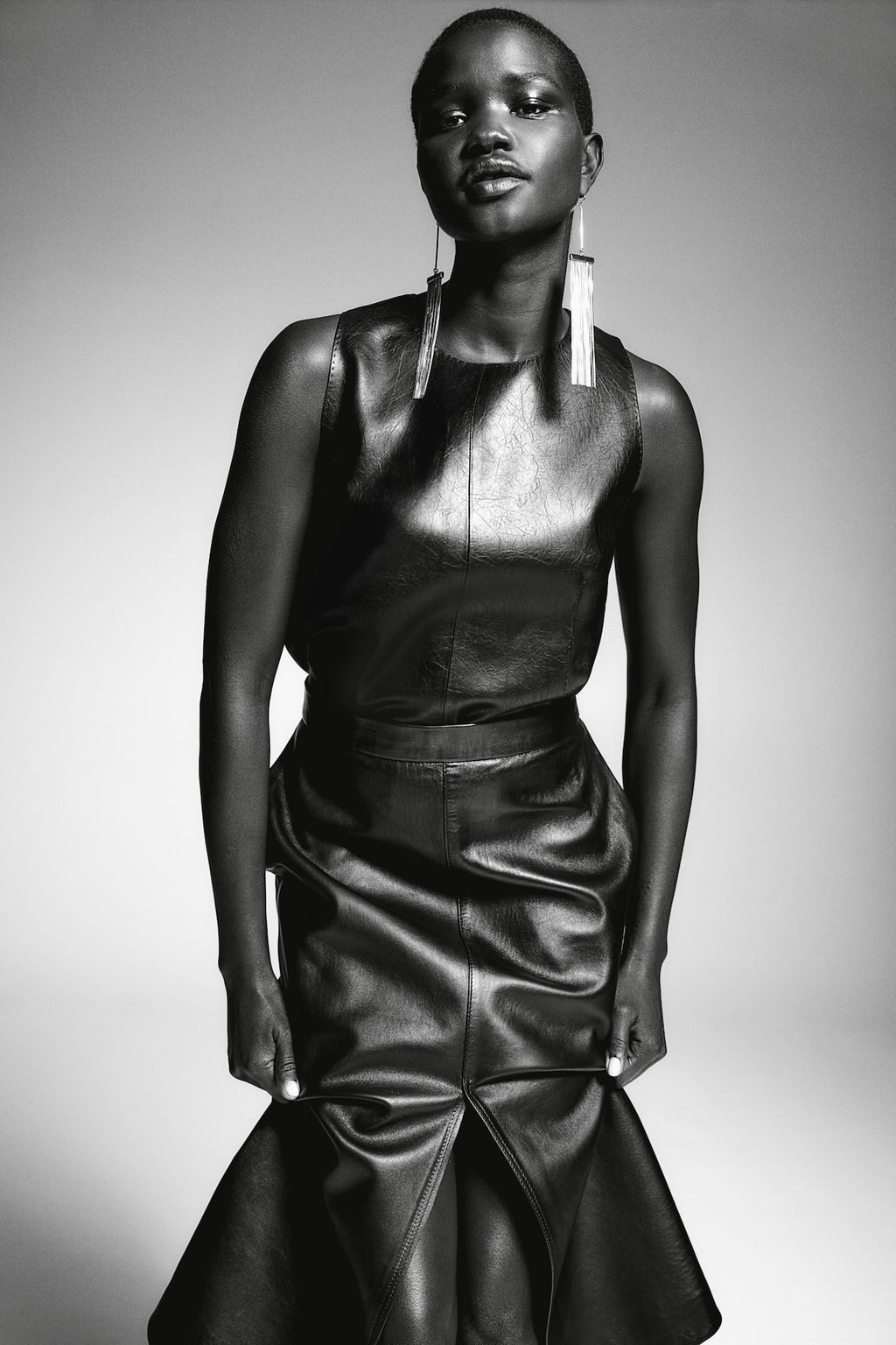 Falda tubo de piel - H&m фото 4