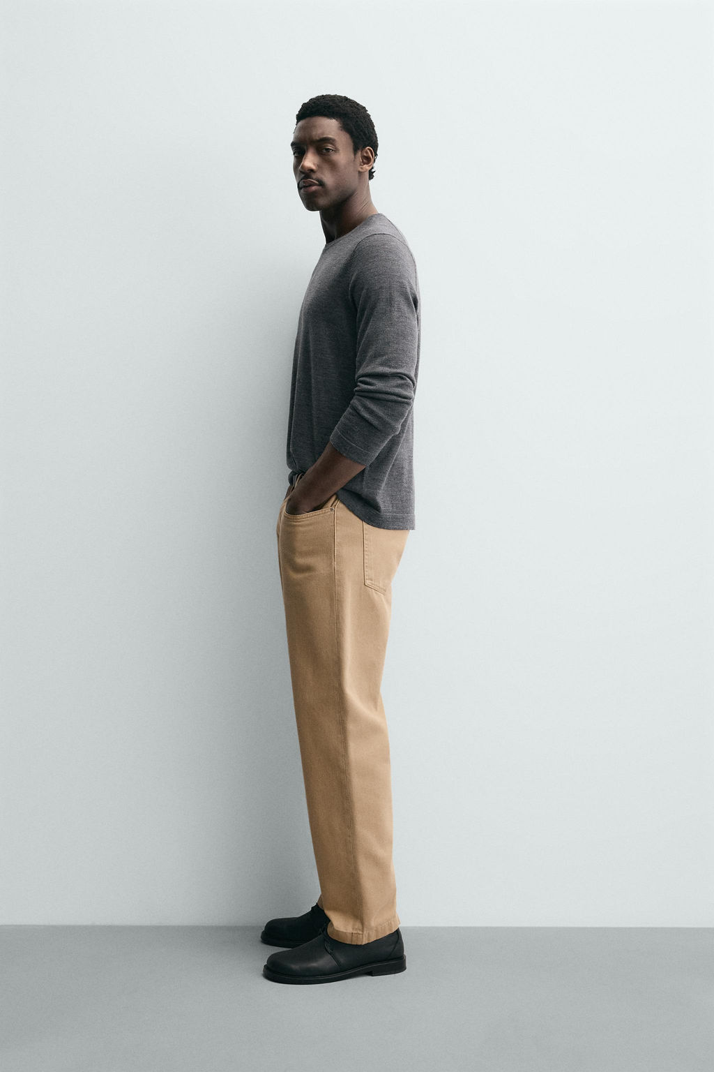 WASHED REGULAR FIT JEANS - Zara фото 8