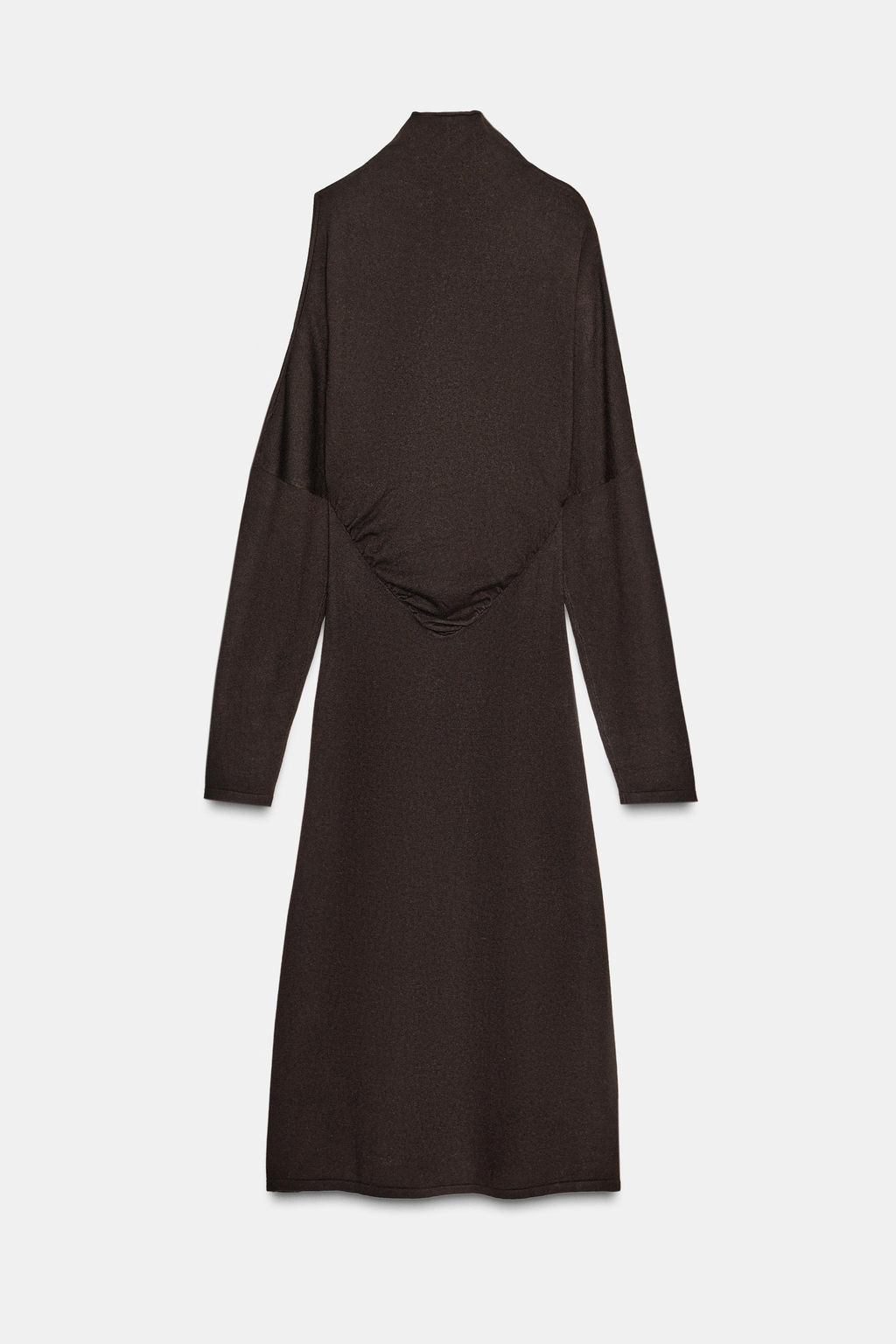 CUT-OUT KNIT MIDI DRESS