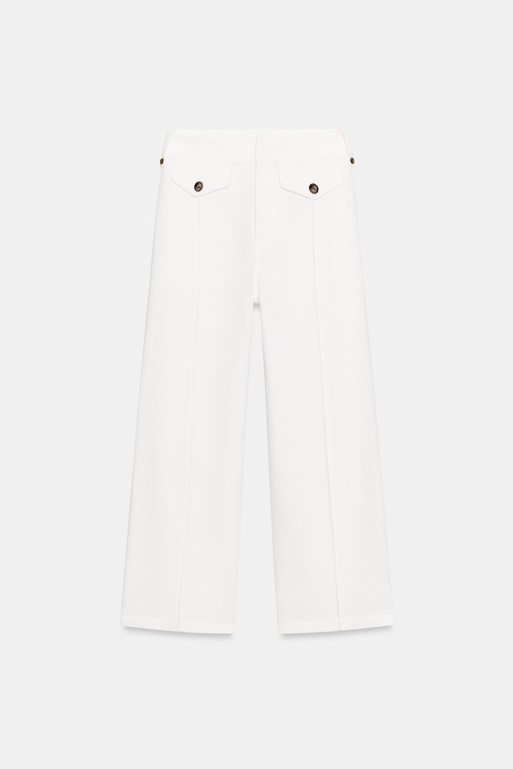 PANTAL?N CULOTTE TEJIDO R?STICO / Crudo - Zara фото 5