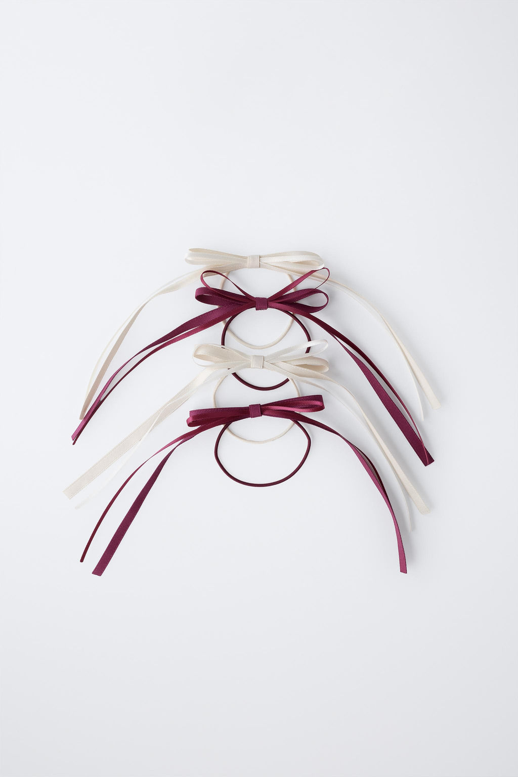 PACK OF FOUR BOW SCRUNCHIES