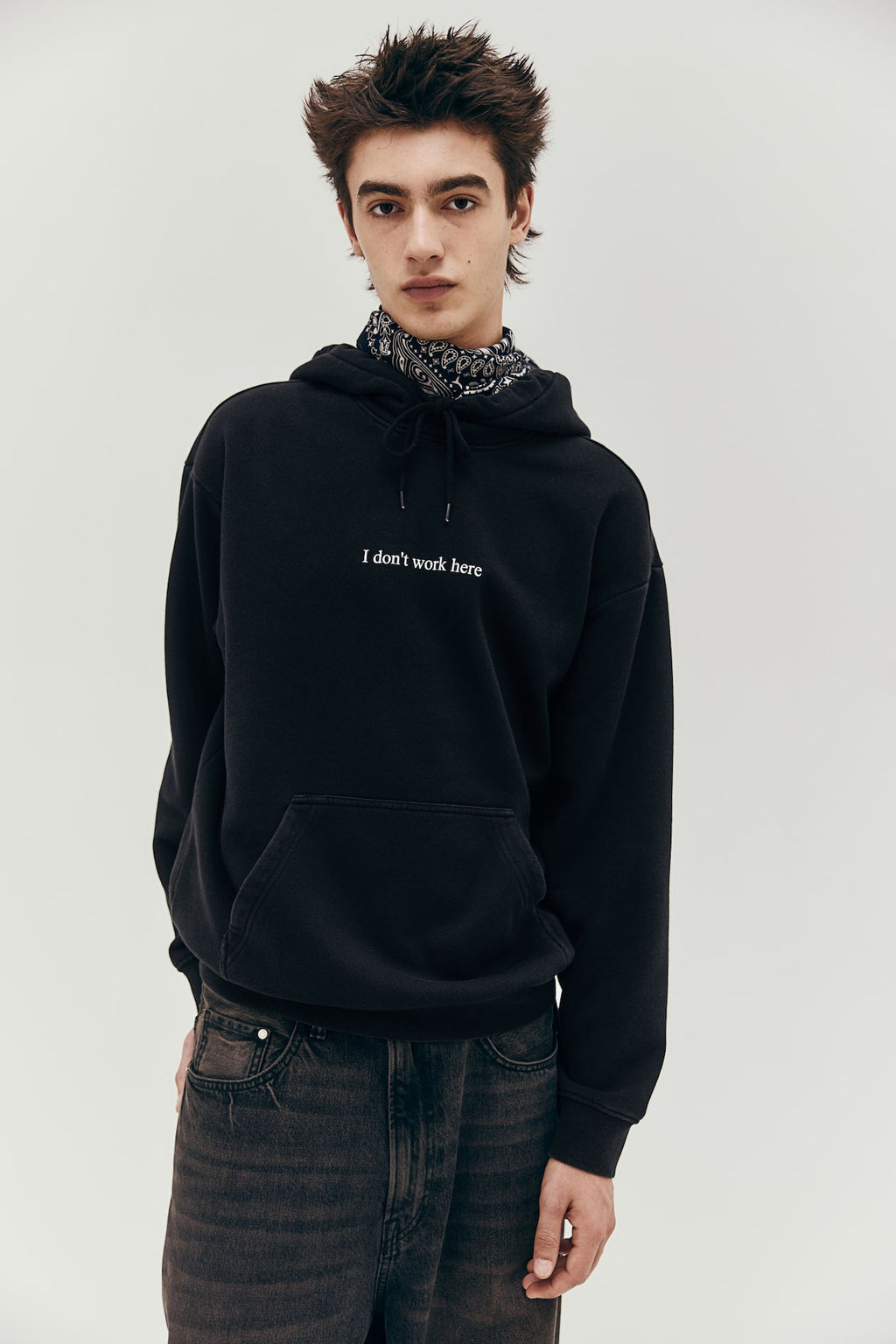 Sudadera con capucha y estampado Loose Fit - H&m фото 3