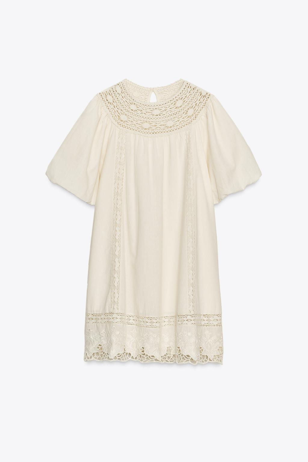 ZW COLLECTION EMBROIDERED SHORT DRESS - Zara фото 5