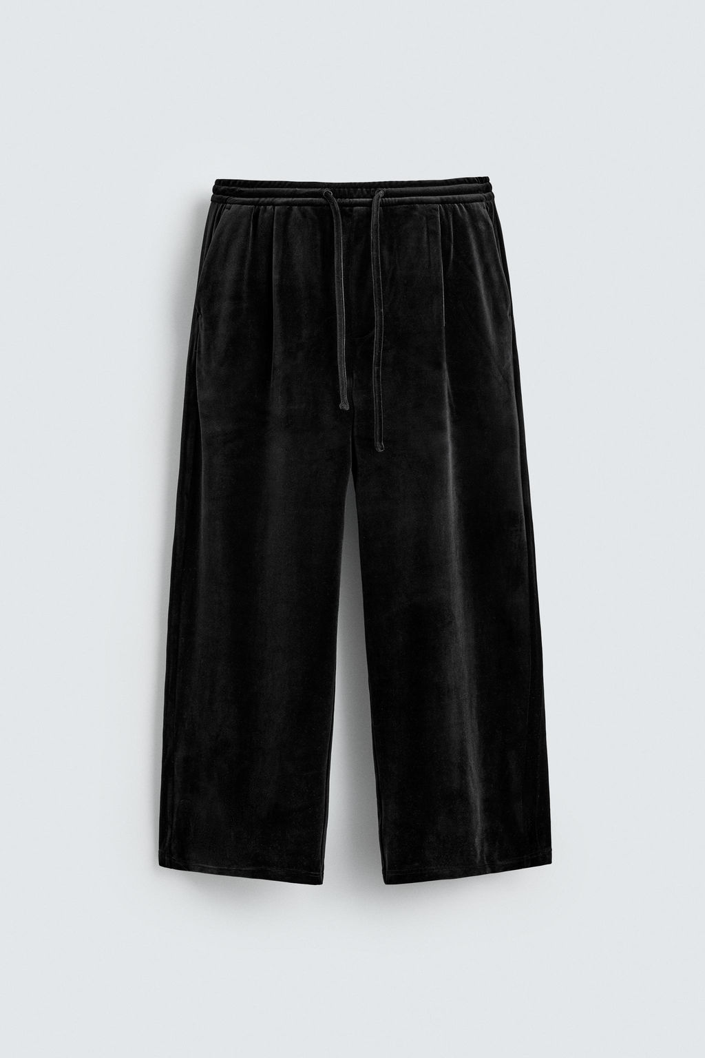 RELAXED FIT VELVET TROUSERS - Zara фото 7