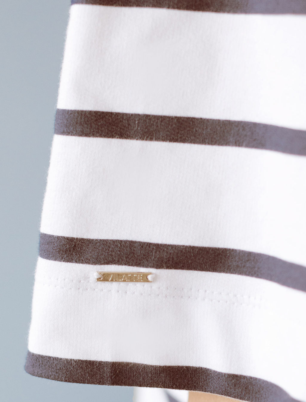 Свободная футболка из хлопкового футера-двухнитки - Vilatte фото 3