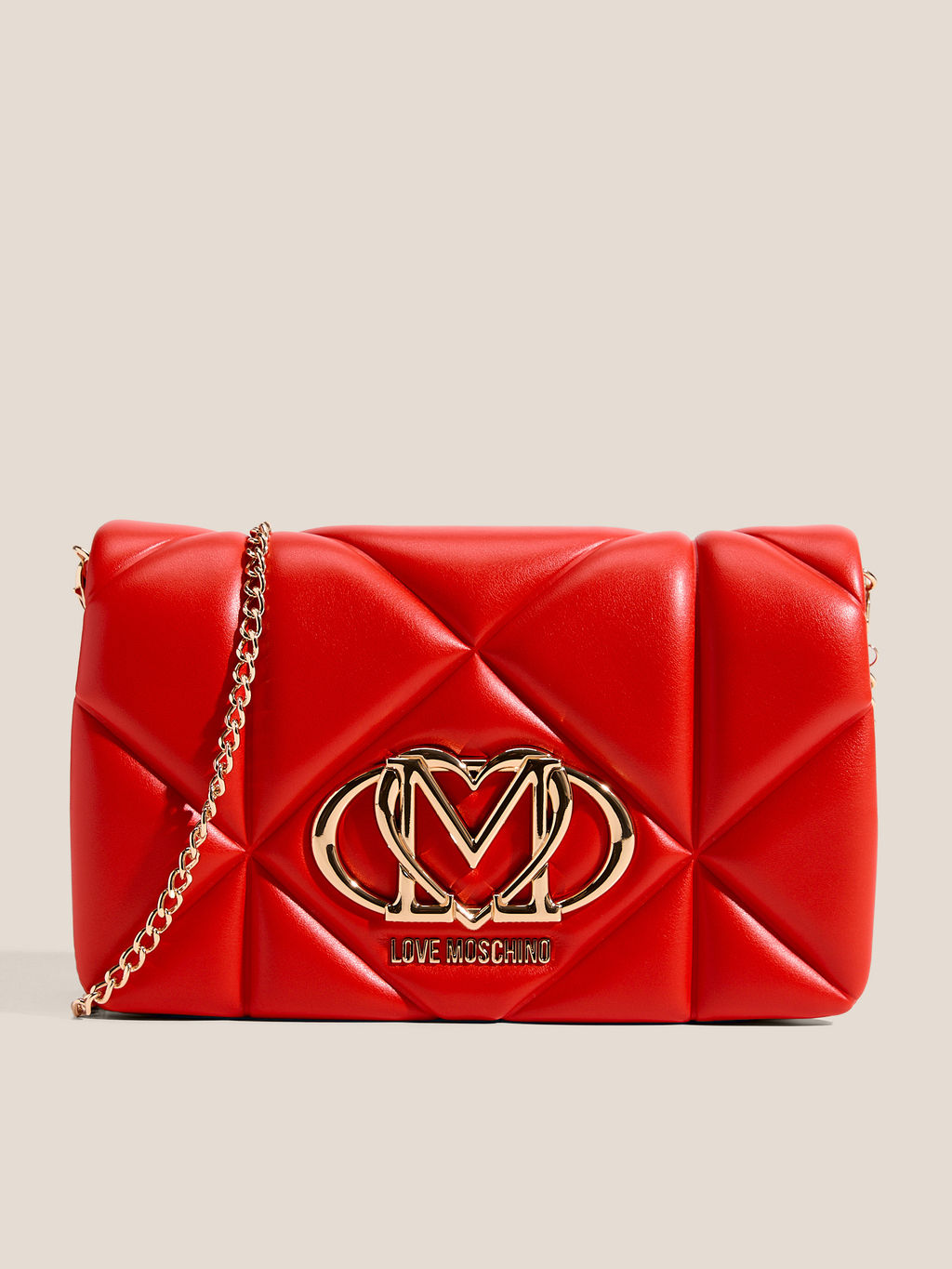Кросс-боди LOVE MOSCHINO EMBOSSED Q Артикул 4561108, рубиновый