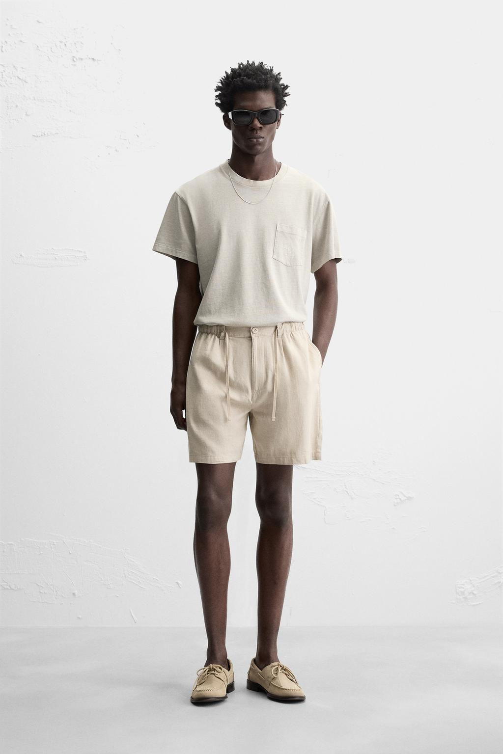BERMUDA SHORTS LINEN BLEND