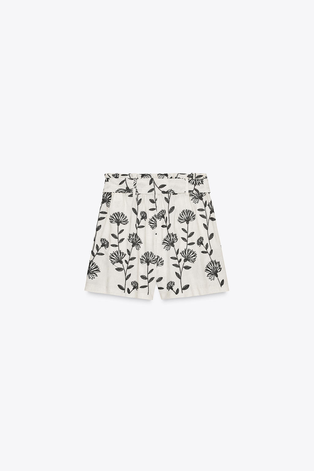 EMBROIDERED PAPER BAG BERMUDA SHORTS - Zara фото 13